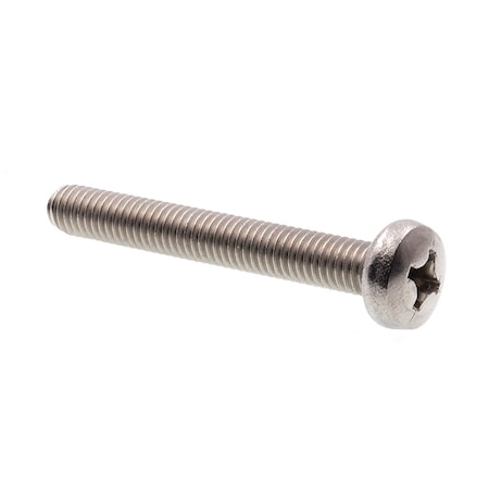 Prime-Line Machine Screw, Metric Pan Head, Phil Drive M6-1.0 X 45MM A2-70 Stainless Steel 10PK 9131638